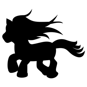 Fantasy Pony Silhouette