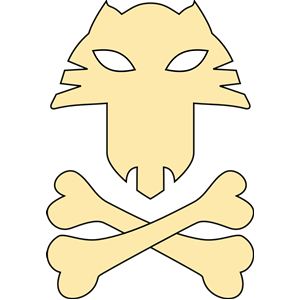 Cat pirates symbol