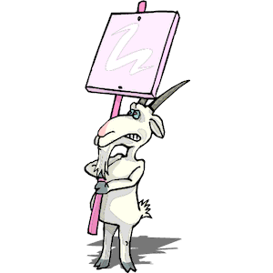 Goat Protesting
