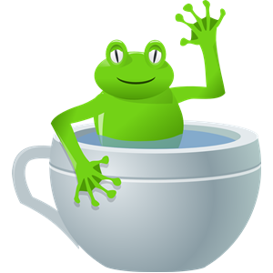 unexpected frog in my tea