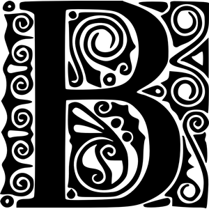 Peter Behrens Alphabet 1908 (B)