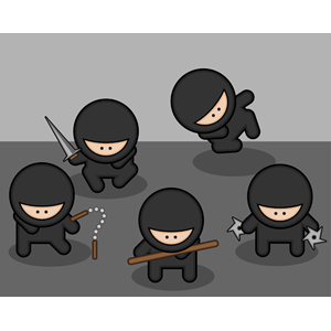 Cartoon ninjas