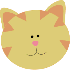 Yellow cat face