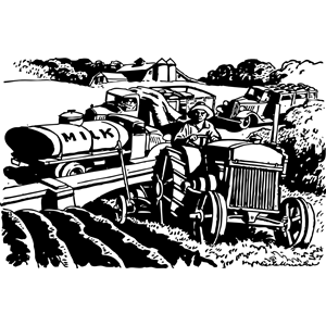 the automobile serves the farm