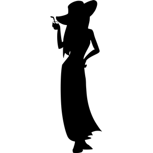 Fashion model silhouette