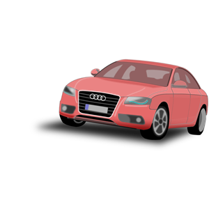 Audi A4 red