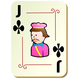 Ornamental deck: Jack of clubs