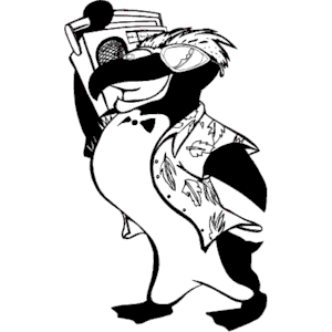 Penguin with Boombox