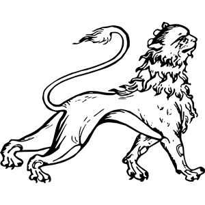 Stylised lion