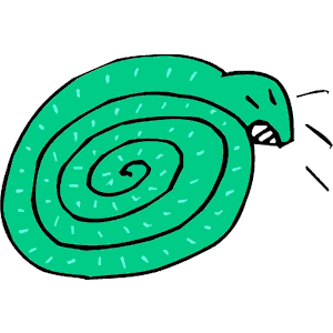 Snake Coiled Hissing
