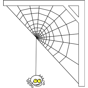 ragno with a half web