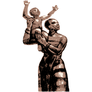 African Woman and Child