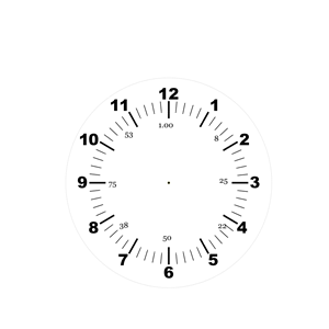 Clock Face Vector Caflei