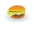 Cheeseburger vector
