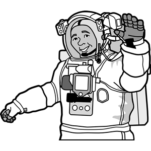 smiling astronaut