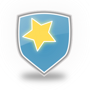 Blue Shield Star Icon