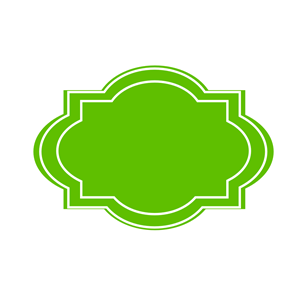 Decorative Label-green