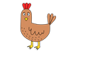 Cartoon chicken