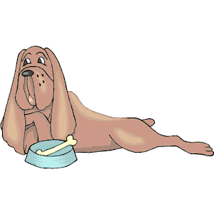 Hound with Bowl