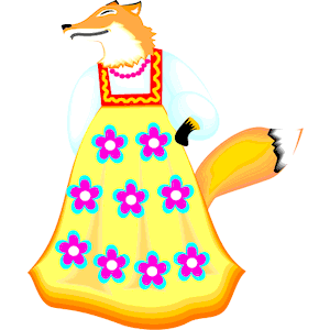 Fox Wearing Dress