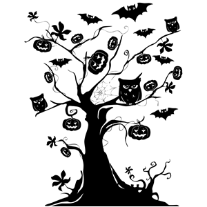 Halloween Tree Silhouette