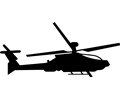 Military helicopter (silhouette)
