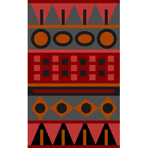 Red Aztec Pattern