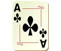 Ornamental deck: Ace of clubs