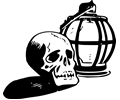 Skull and lantern