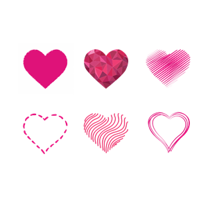 Various Hearts Set