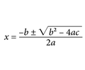 Quardratic Formula