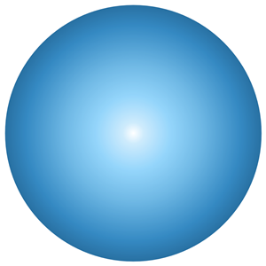 Sphere in light blue