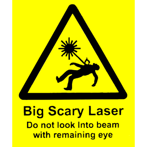 scary laser