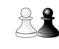 black and white pawns d r