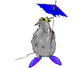 Rat Under Umbrella