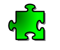 Green Jigsaw piece 12