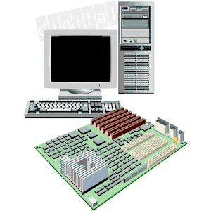 Computer with  Motherboard