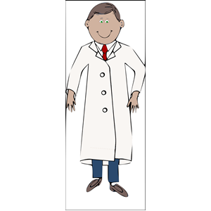 Scientist in red tie