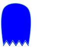 Blue Pacman Ghost