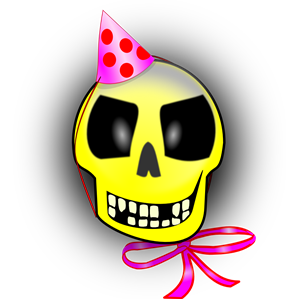 celebrating skull