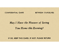 Confidential Card - Between Ourselves