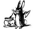 a cooking rabbit