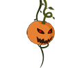 Cartoon jack-o'-lantern pumpkin