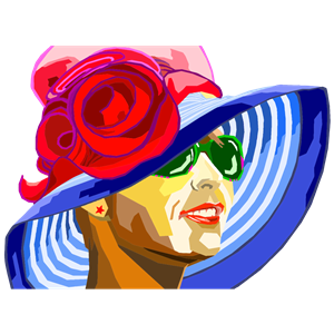 Woman In Colorful Hat WPAP