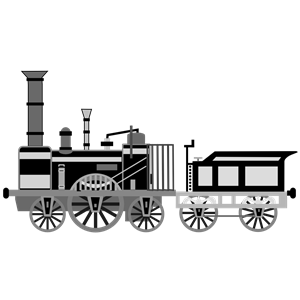 Old fashioned locomotive