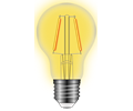 Glowing LED filament bulb lamp
