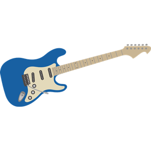 Electric guitar - blue