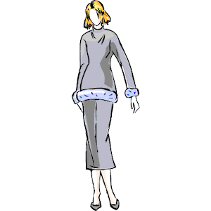 Woman in Sweater Skirt