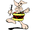 Bunny with Drum