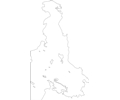 Outline map of Victoria, BC, Canada / Saanich Peninsula